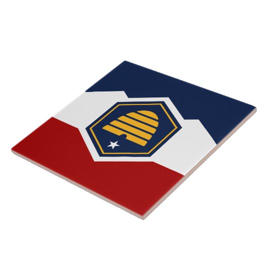 Carreau avec le drapeau de l'État de l'Utah, États (Côté)