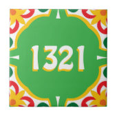 Carreau Avec le numéro de maison Azulejos, motif décoratif (Devant)