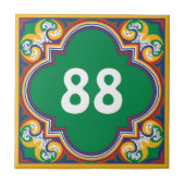 Carreau 💛 🧡 💚 Avec numéro de maison Azulejos, Cera déco (Devant)