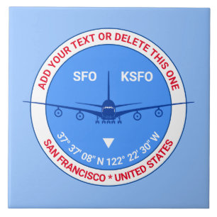 Carreau Aviateur, pilote, touriste de Traveler Customizabl