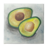 Carreau Avocado en aquarelle (Devant)