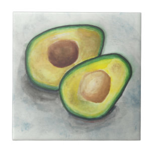 Carreau Avocado en aquarelle