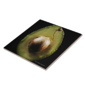 Carreau Avocat, fruit, arrière - plan noir (Côté)