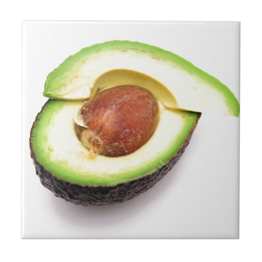 Carreau Avocat ouvert coupé en tranches (Devant)