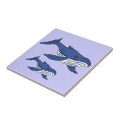 Carreau AW mère de baleine bleue et tuile de bébé (Côté)