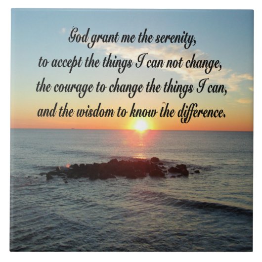 Carreau AWE Inspiring Serenity Prayer (Devant)