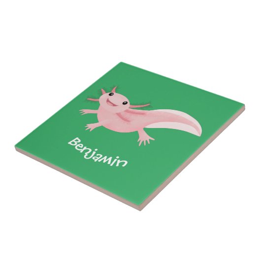 Carreau axolotl rose pâle (Côté)
