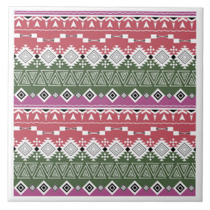 Carreau Aztec pattern, stripes.