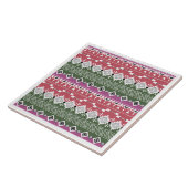Carreau Aztec pattern, stripes. (Côté)