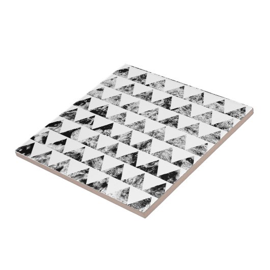 Carreau Aztec Print Noir Blanc Blanc (Côté)