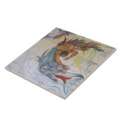 Carreau Aztèque et dragon (Côté)