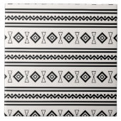 Carreau Aztèque noir et blanc (Devant)
