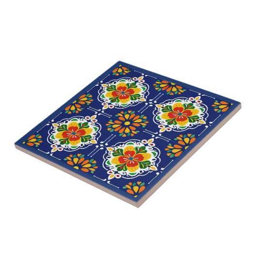 Carreau Azul Flor Mosaïque (Côté)
