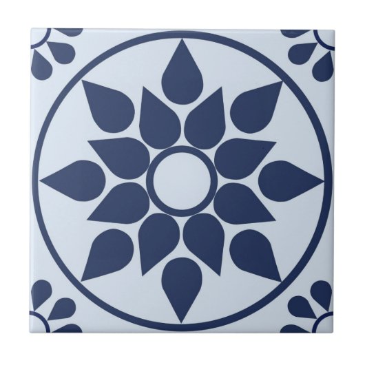 Carreau Azulejo bleu (Devant)