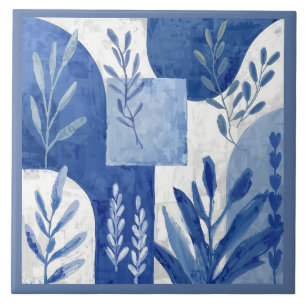 Carreau Azulejo Bleu Bleu Méditerranéen