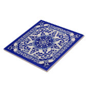 Carreau Azulejo Bleu Bleu Méditerranéen (Côté)