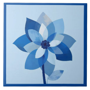 Carreau Azulejo Bleu Bleu Méditerranéen