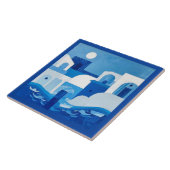 Carreau Azulejo Bleu Bleu Méditerranéen (Côté)