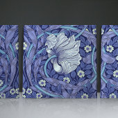 Carreau Azulejo Blue Pimpernel Seamless 1/2 William Morris