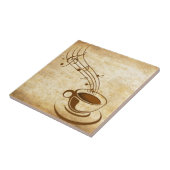Carreau Azulejo Café avec Musique (Côté)