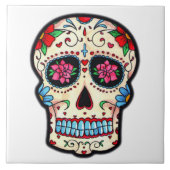 Carreau Azulejo Crâne Mexicain (Devant)