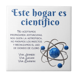 CARREAU AZULEJO ESTE HOGAR ES CIENTÍFICO