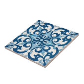 Carreau Azulejo Fleur de Lis Style Pattern (Côté)