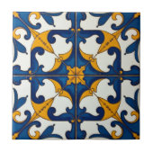 Carreau Azulejo Floraison Céleste (Devant)