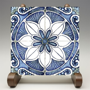 Carreau Azulejo Lisbon Motif Décor Céramique Talavera