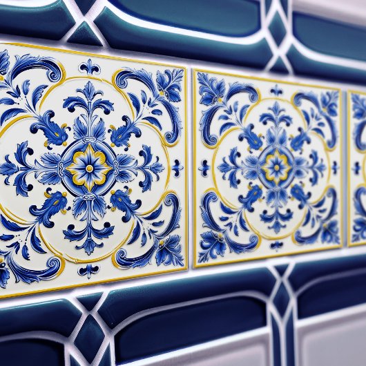 Carreau Azulejo Lisbon Patterned Talavera Ceramic Design