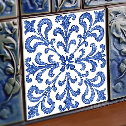 Carreau Azulejo Lisbon Patterned Talavera Ceramic Design