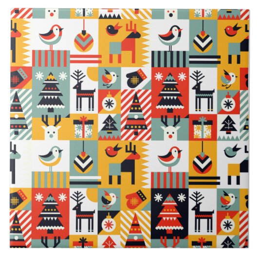 Carreau Azulejo Lisbonne motif Talavera Design céramique (Devant)