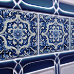 Carreau Azulejo Lisbonne motif Talavera Design céramique<br><div class="desc">Indigo Azulejo Bleu Portugais Lisbonne décoratif carreaux en céramique Talavera sont un complément magnifique et unique à toute maison. Un produit de haute qualité avec une esthétique intemporelle. La couleur bleue du carrelage est inspirée du bleu indigo des célèbres azulejos de Lisbonne, ajoutant une touche d'histoire et de culture à...</div>