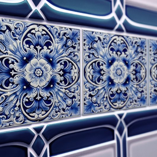 Carreau Azulejo Lisbonne motif Talavera Design céramique