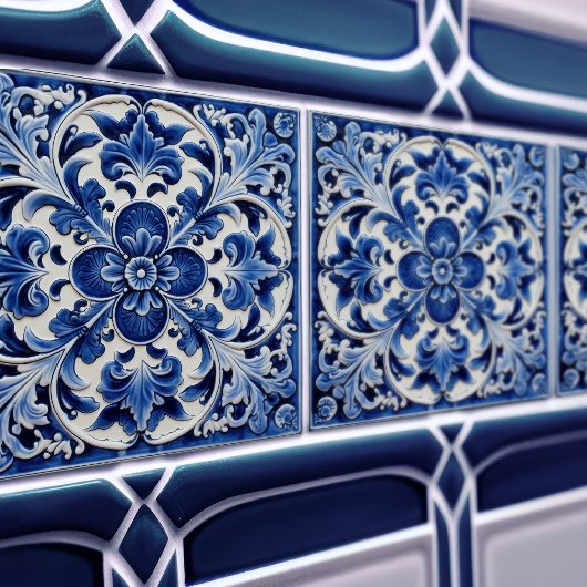 Carreau Azulejo Lisbonne motif Talavera Design céramique