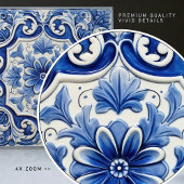 Carreau Azulejo Lisbonne motif Talavera Design céramique