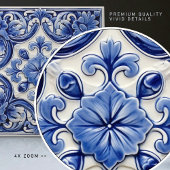 Carreau Azulejo Lisbonne motif Talavera Design céramique