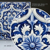 Carreau Azulejo Lisbonne motif Talavera Design céramique