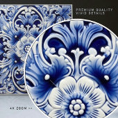 Carreau Azulejo Lisbonne motif Talavera Design céramique