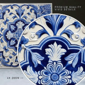 Carreau Azulejo Lisbonne motif Talavera Design céramique