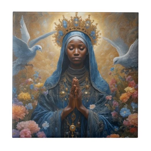 Carreau Azulejo Nossa Senhora Aparecida (Devant)