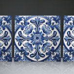Carreau Azulejo Portugais Marine Lisbonne Art Ornemental<br><div class="desc">Indigo Azulejo Bleu Portugais Lisbonne carreaux décoratifs en céramique sont un complément magnifique et unique à toute maison. Un produit de haute qualité avec une esthétique intemporelle. La couleur bleue du carrelage est inspirée du bleu indigo des célèbres azulejos de Lisbonne, ajoutant une touche d'histoire et de culture à votre...</div>