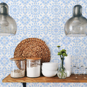 Carreau Azulejo portugais Méditerranée moderne Bleu blanc