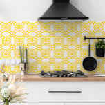Carreau Azulejo Portuguese Mediterranean<br><div class="desc">Apporte a touch of the warm and sunny Mediterranean into your home with our stylish Portuguese ceramic tile ! Featuring a stunning warm yellow pattern on a crisp white background, this tile is the perfect addition to any interior design or backsplash in need of a sunny and optimtic feel ....</div>
