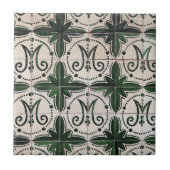 Carreau azulejo vert vintage (Devant)