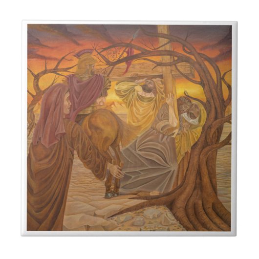 Carreau Azulejo - Via Crucis (Devant)