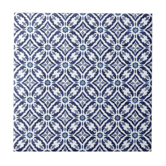 Carreau Azulejos Espagne Tuile Talavera Blue Indigo (Devant)
