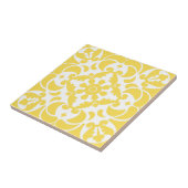 Carreau Azulejos jaune portugais espagnol méditerranéen (Côté)