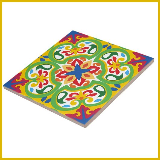 Carreau 💛 💚 Azulejos, motif très décoratif,