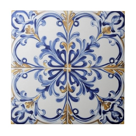 Carreau "Azure Opulence Mosaic (Devant)